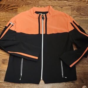 Jamie Sadock Black and Salmon Windbreaker